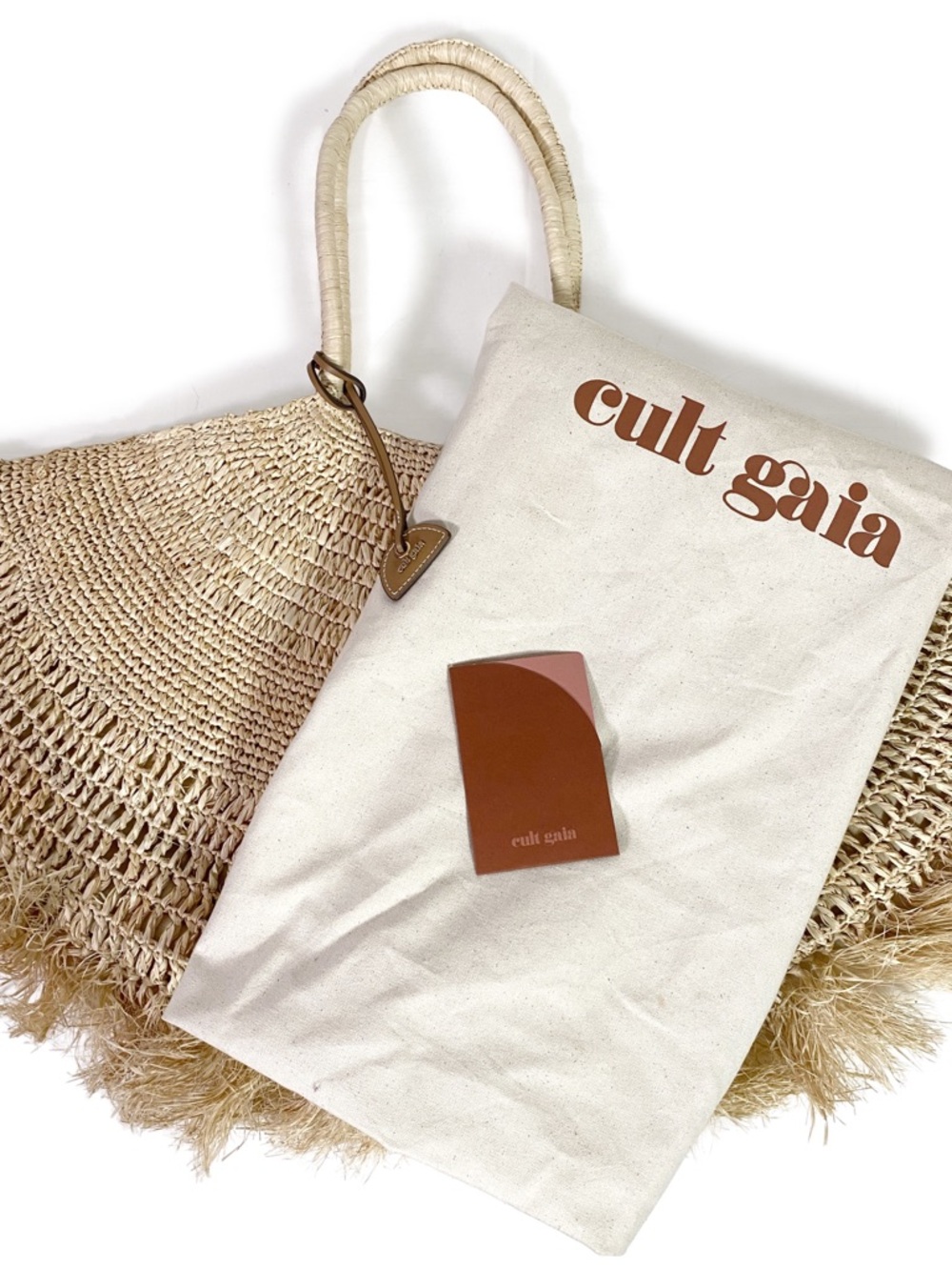 Cult Gaia Lucia Raffia Tote Bag - Picture 7 of 11